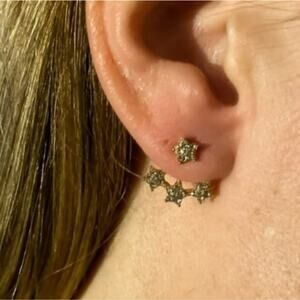 *Desiree* Stone Burst Layered Earrings